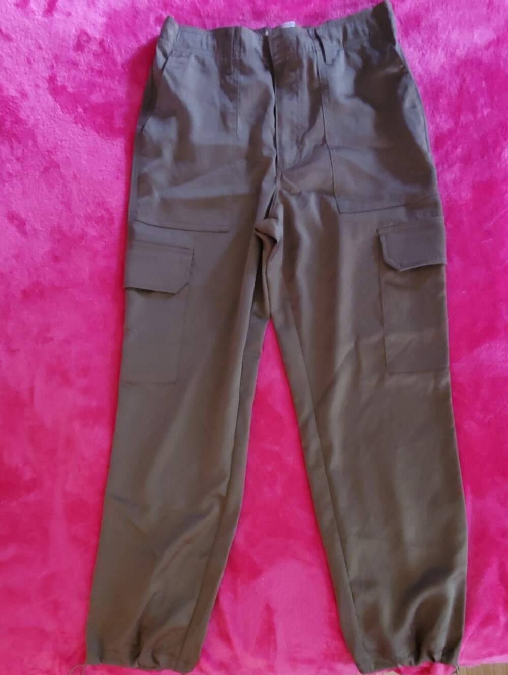 Vanilla Star Brown Cargo Jogger Pants